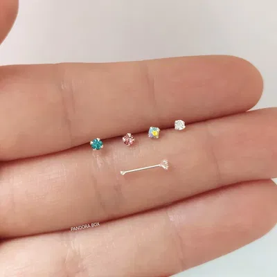 Nostril recto stras - Plata