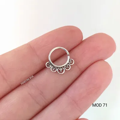 Argollita hindú Petalos - Plata