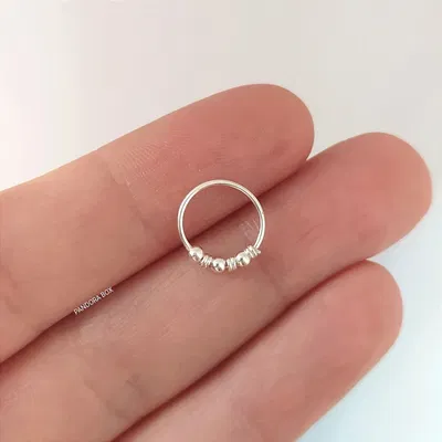 Argollita bali - 1cm (Por unidad)