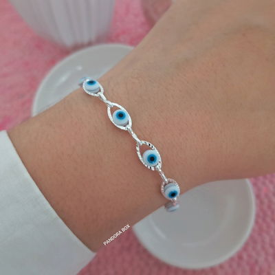 Pulsera protectora blanco -18cm