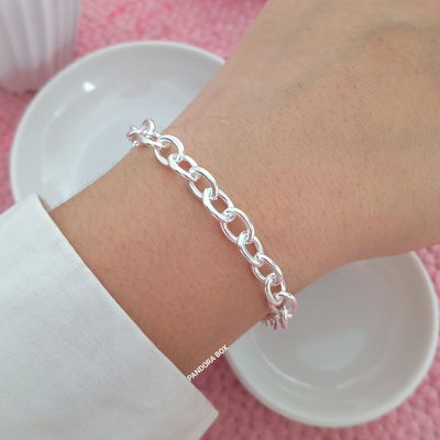 Pulsera Basic blanco - 19cm