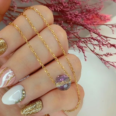 Conjunto dorada esferita - 45cm