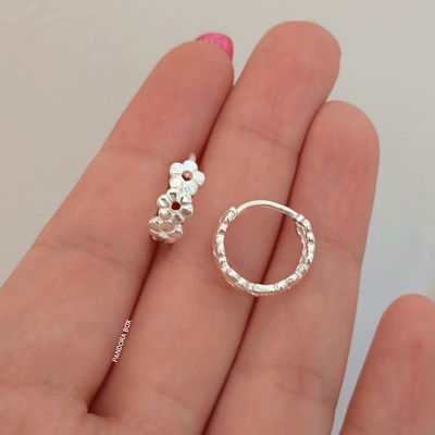 Argollas Flores - Laminado premium