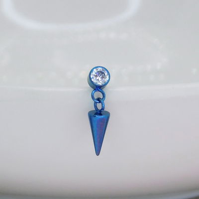Labret zircon pendulo - Titanio 30V