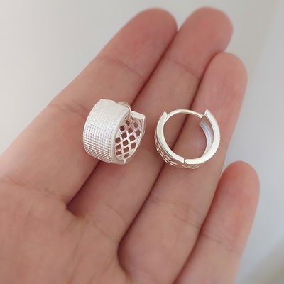 Argollas anchas texturas - Laminado premium 