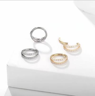 Arg. Doble línea cubics c/ bisagra 