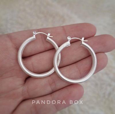 Argollas Tubo relieve 3cm - Laminado premium