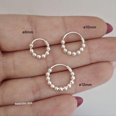 Argollita Multi-bolitas - Plata