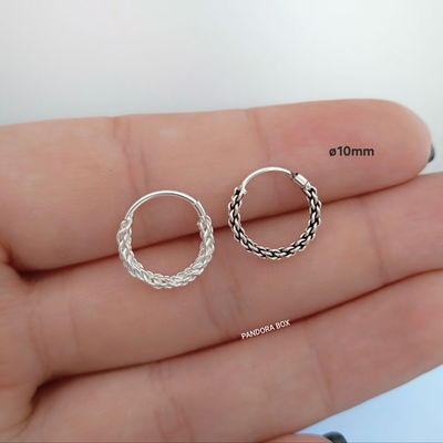 Argolla Trenzada - Plata