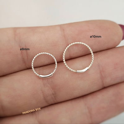 Arg. Twister con tope - Plata