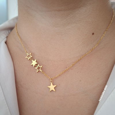 Collar Estrellas - Dorado 