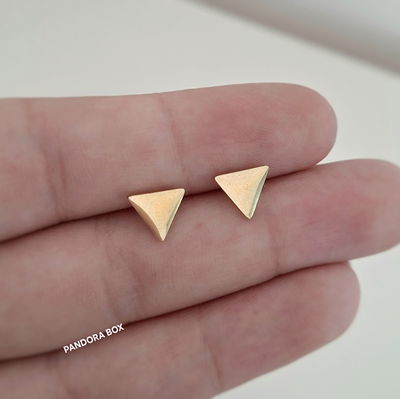 Aros Triangulo - Dorado 