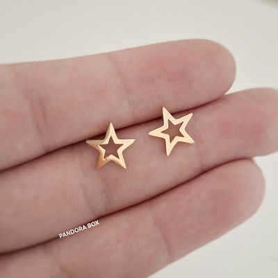 Aros Estrella calada - Dorado 