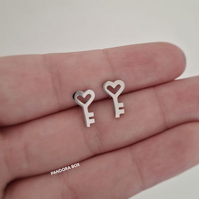 Aros Llave love - Acero