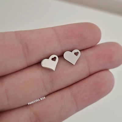 Aros Corazón - Acero 