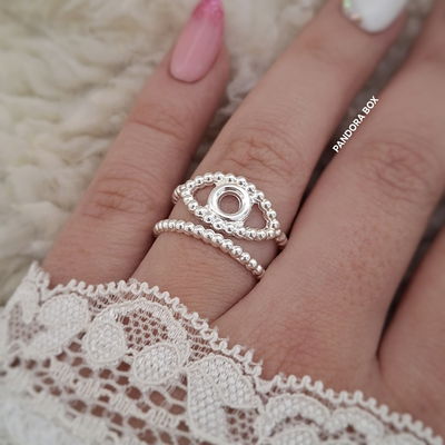 Anillos Ojito (Regulable) - Ac. blanco