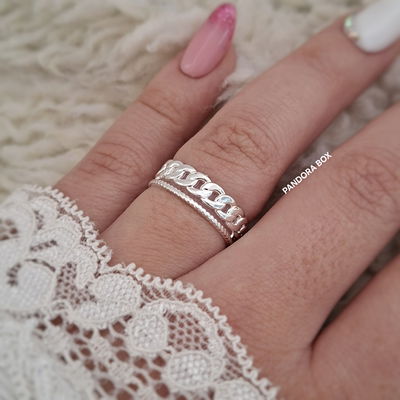 Anillo Chino (Regulable) - Ac. blanco