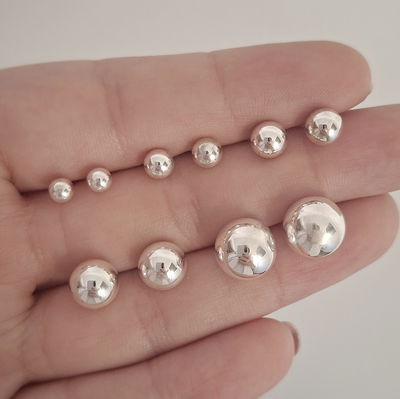 Aros bolita - Ac. blanco