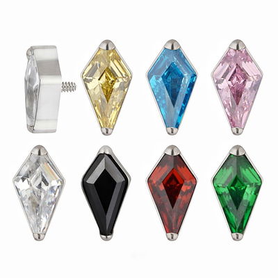 Top Rombo zirconia - Titanio