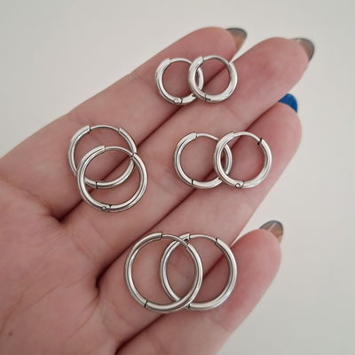 Argollitas Lisas - Acero 