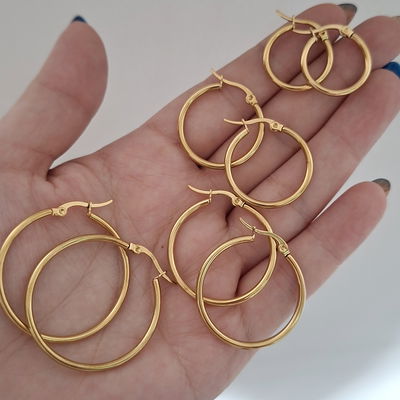 Argollas Basic - Dorado 