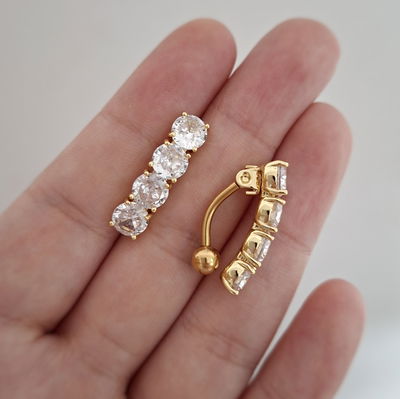 Piercing omb. 4 cubic - Dorado 