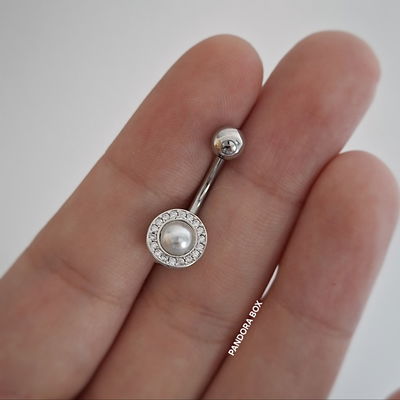 Piercing omb. Media perla cubics 