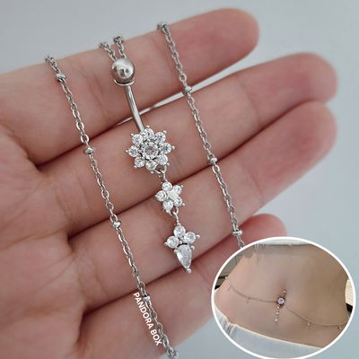 Piercing omb. Chain Flor 