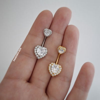 Piercing omb. doble corazón royal 