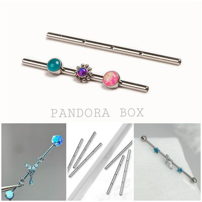 Barra p/ Industrial 3 accesorios - Titanio