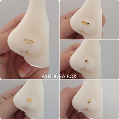 Nostril semi argolla formitas - Dorado 
