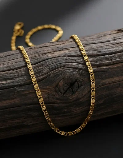 Cadena Fina Caracol - Dorado
