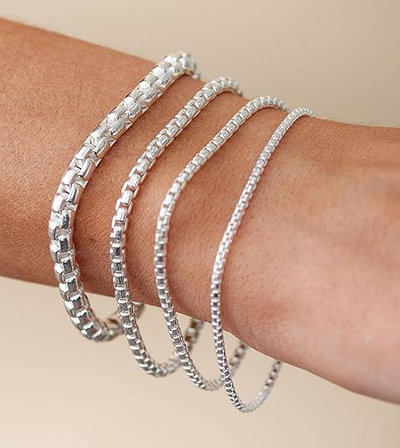 Pulsera Rolo cerrado - Ac. Blanco 