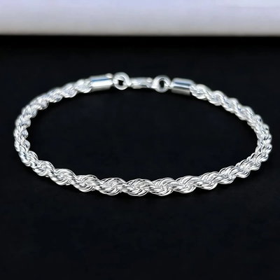 Pulsera turbillon - Ac. Blanco