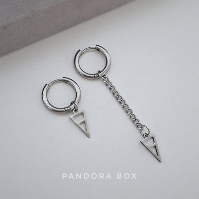 Argollas Prisma - Acero
