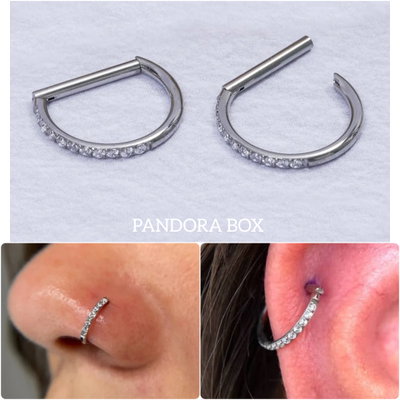 D-ring Micro zirconias - Titanio 