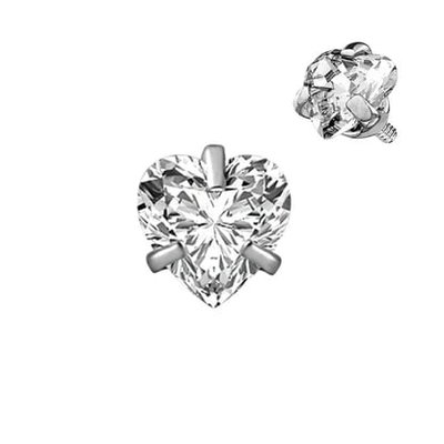 Top Zirconita Corazón 
