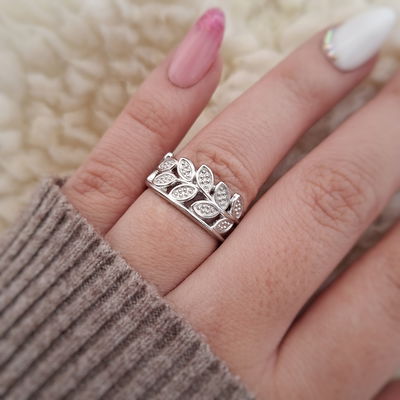 Anillo hojitas (Regulable)