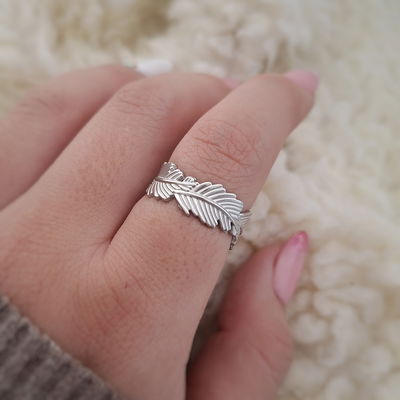 Anillo Hojas (Regulable)