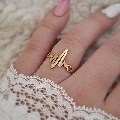 Anillo Latidos - Dorado 