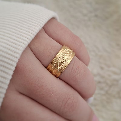 Anillo celta (Regulable) - Dorado 
