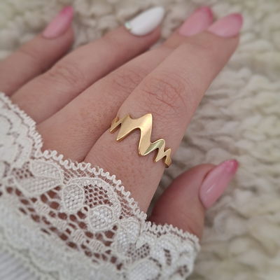 Anillo onditas - Dorado 