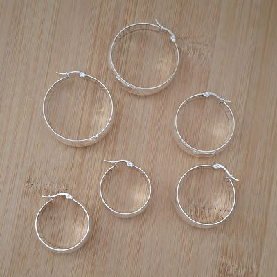 Argollas maxi - Ac. blanco