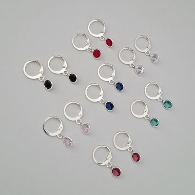 Argollas cubic - Ac. blanco