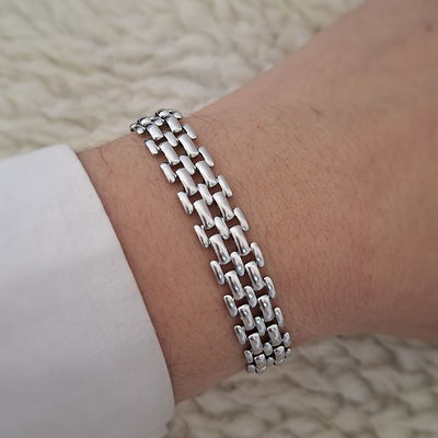 Pulsera malla - Acero