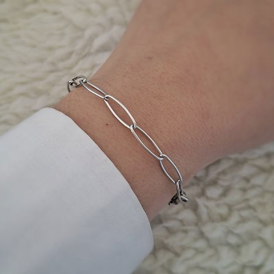 Pulsera eslabón XL - Acero 