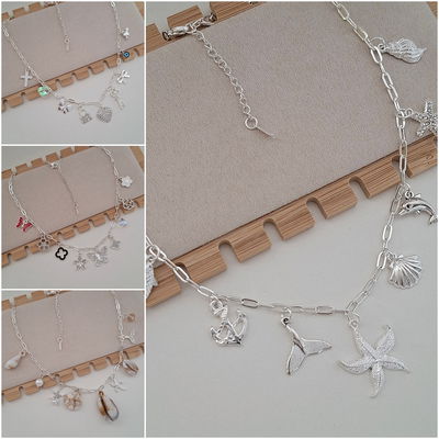 Collar Charms - Ac. Blanco
