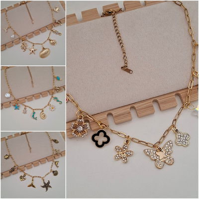 Collar Charms - Dorado 