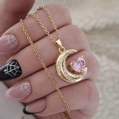 Collar Moon love - Dorado 