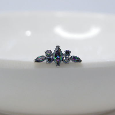 Top Tiara zirconias Mistic - Titanio 